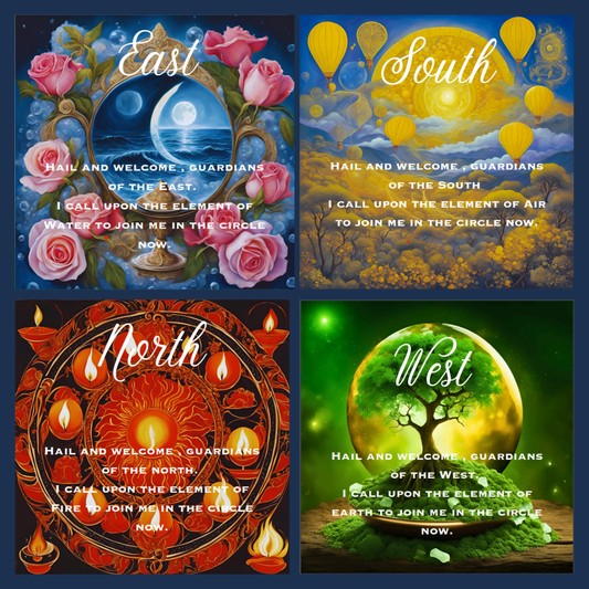 The Four Elements Mini Posters for Circle Casting