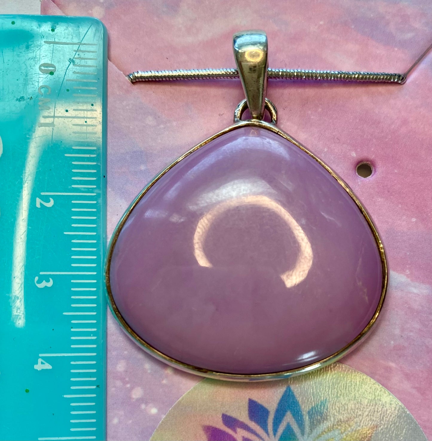 Unusual Phosphoderite Pendant with Sterling Silver setting