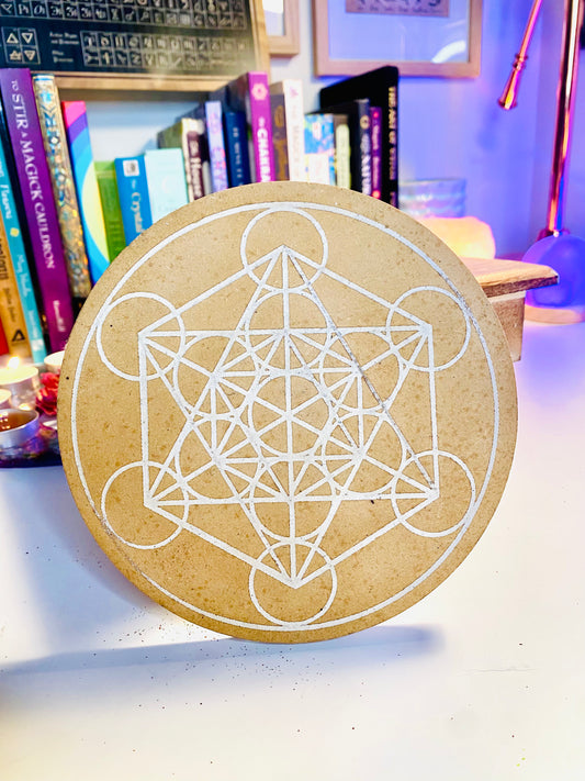 Metatron Crystal Gridding Board- small 15cm