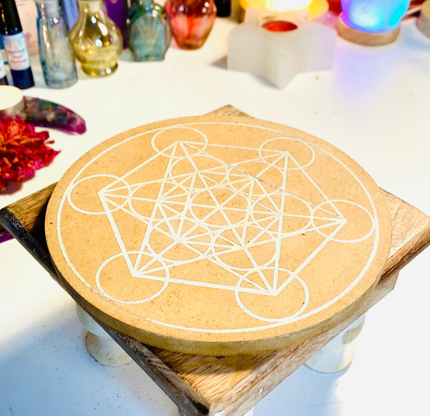 Metatron Crystal Gridding Board- small 15cm