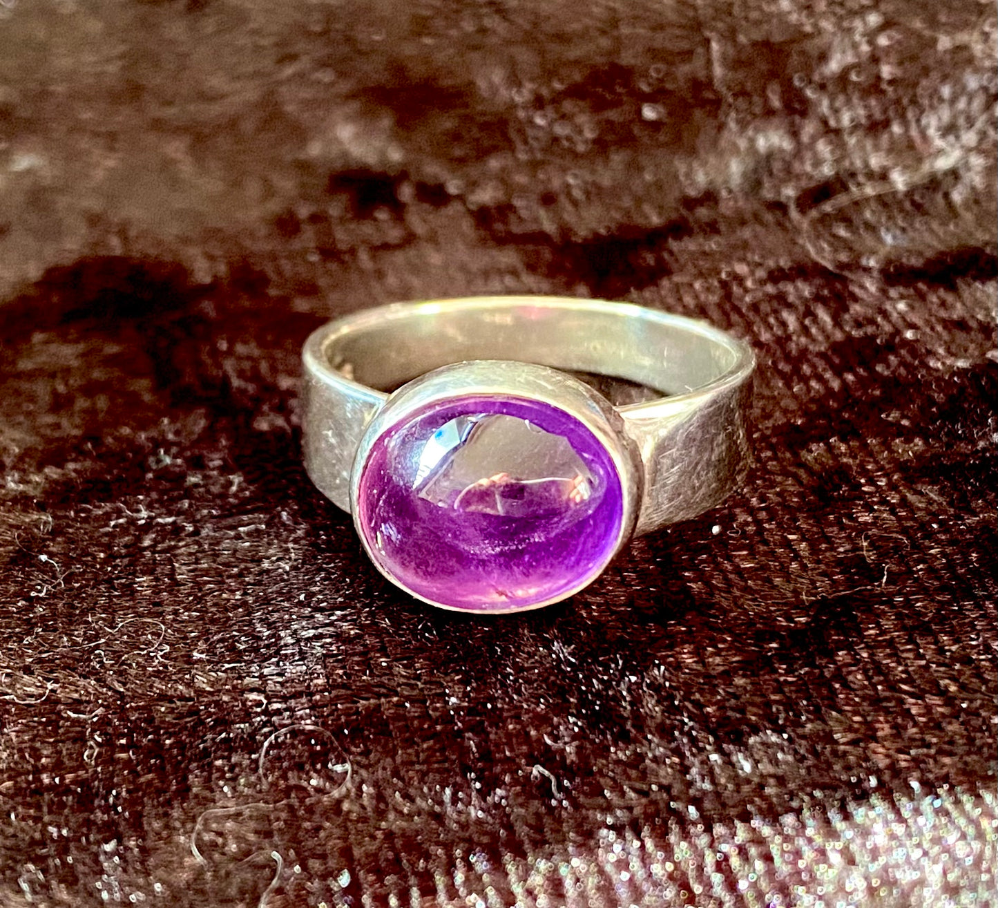 Amethyst Ring set in Sterling Silver