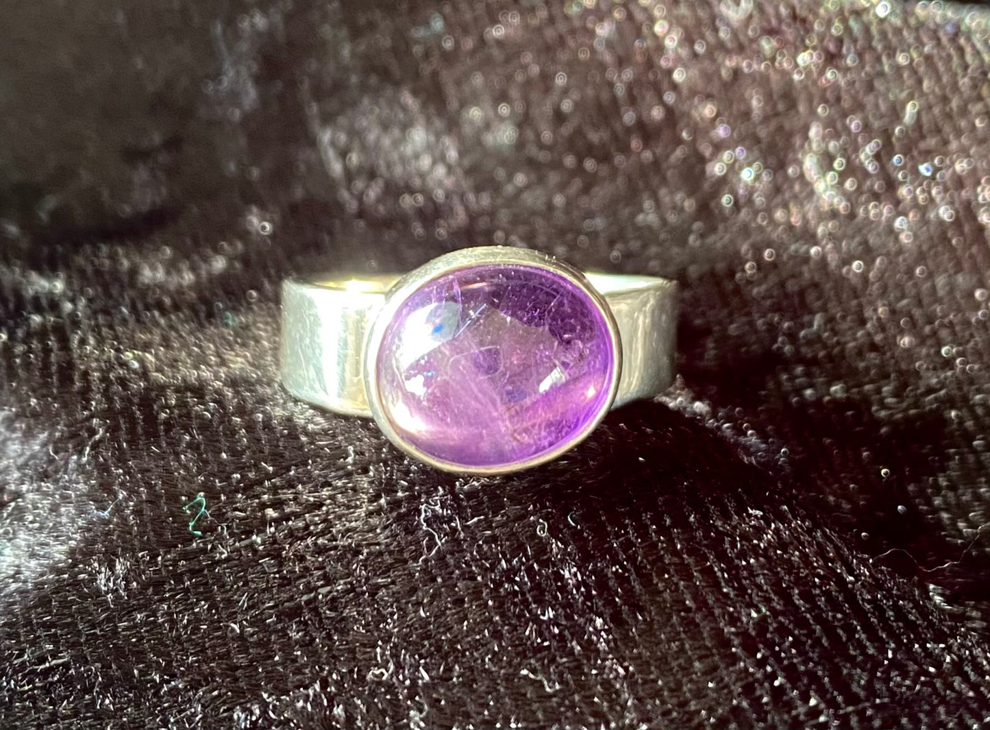 Amethyst Ring set in Sterling Silver