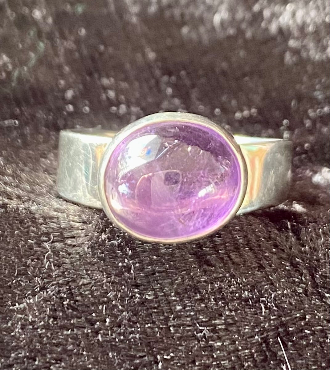 Amethyst Ring set in Sterling Silver