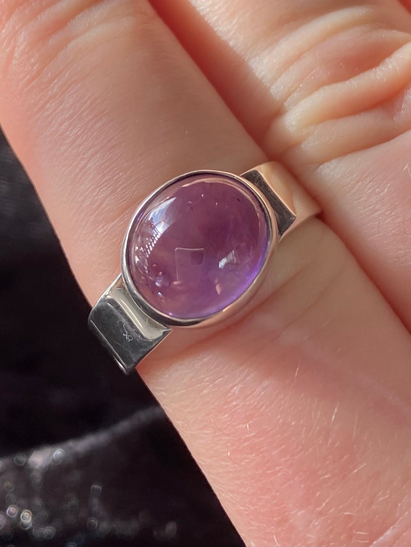 Amethyst Ring set in Sterling Silver