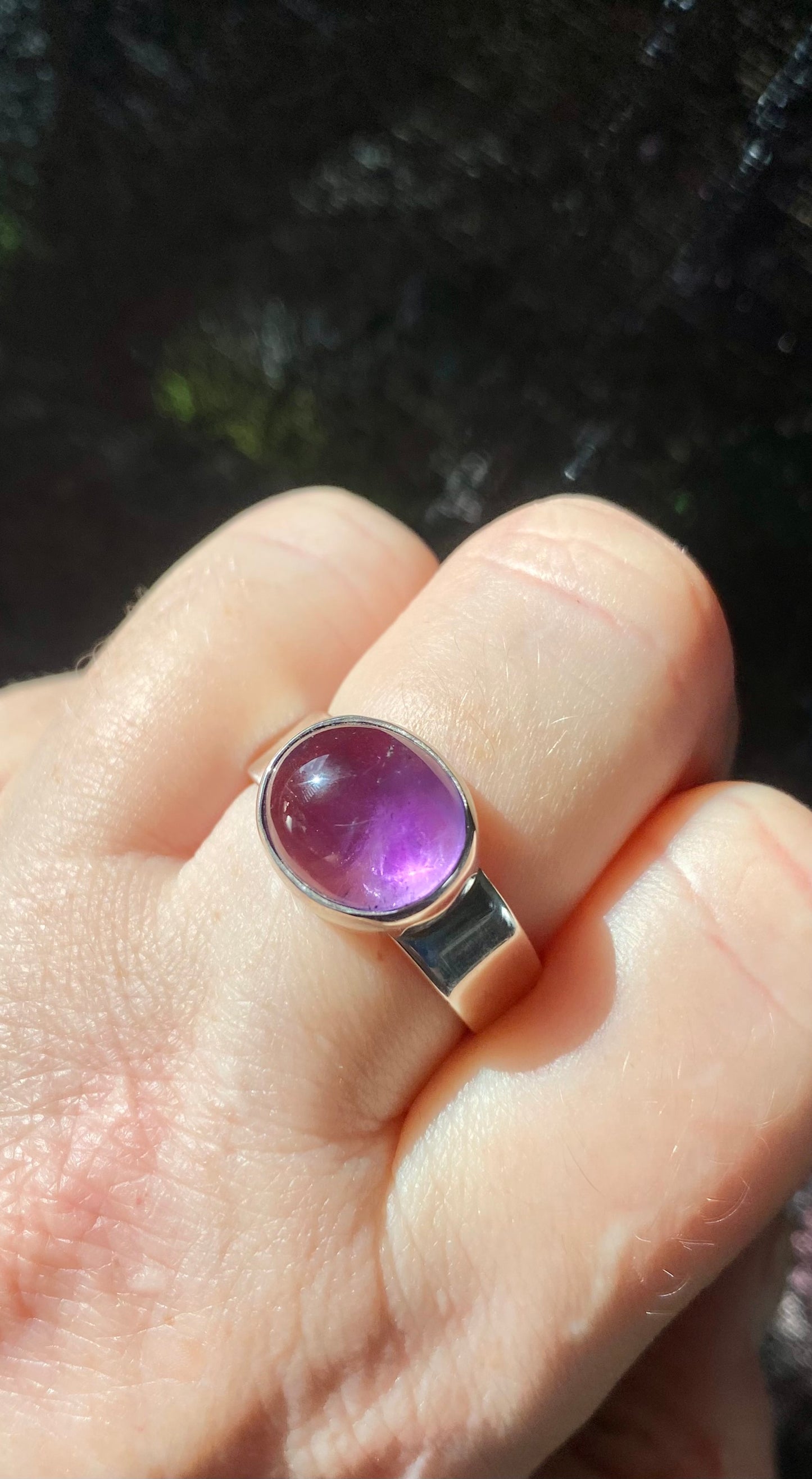 Amethyst Ring set in Sterling Silver