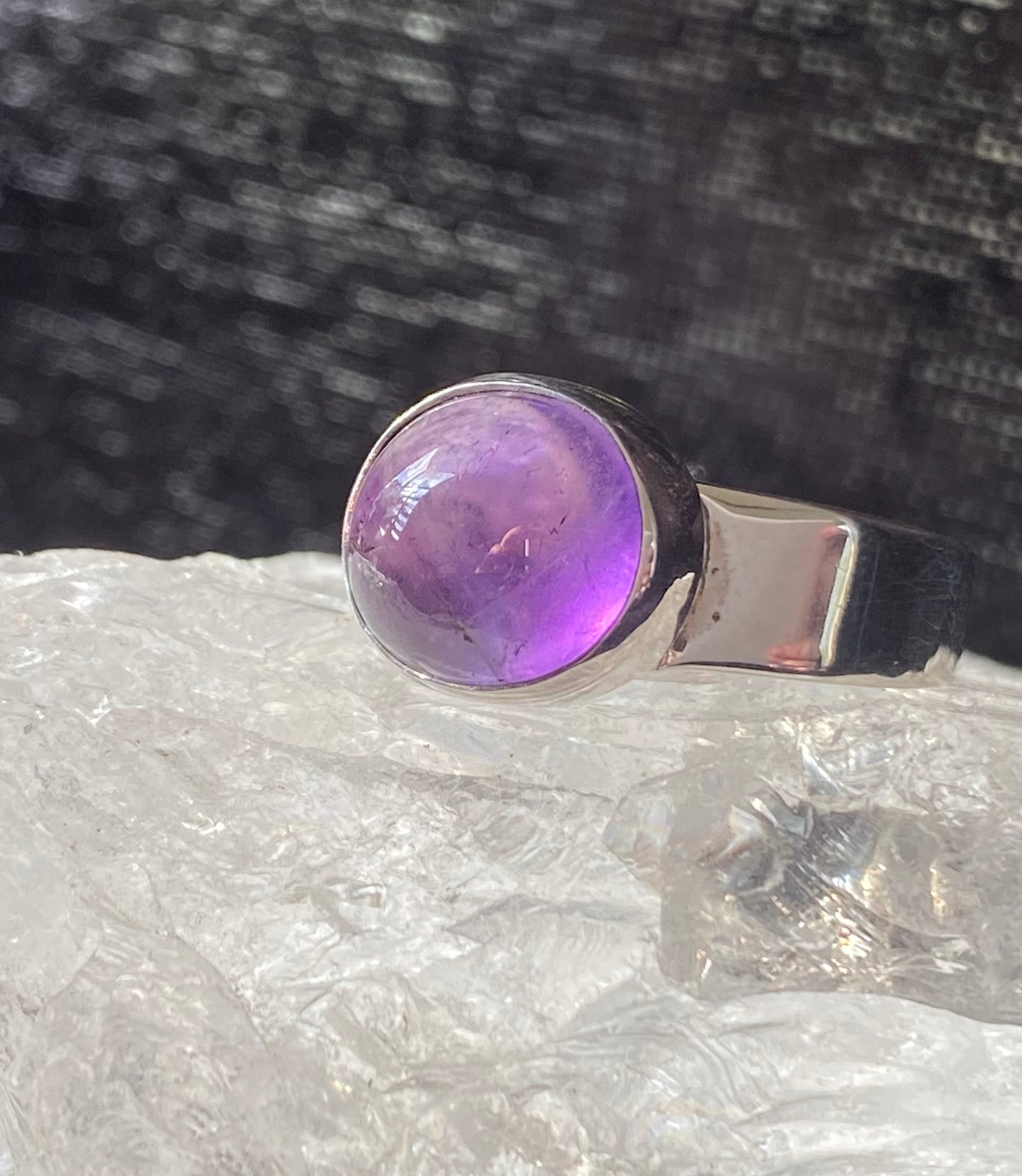 Amethyst Ring set in Sterling Silver