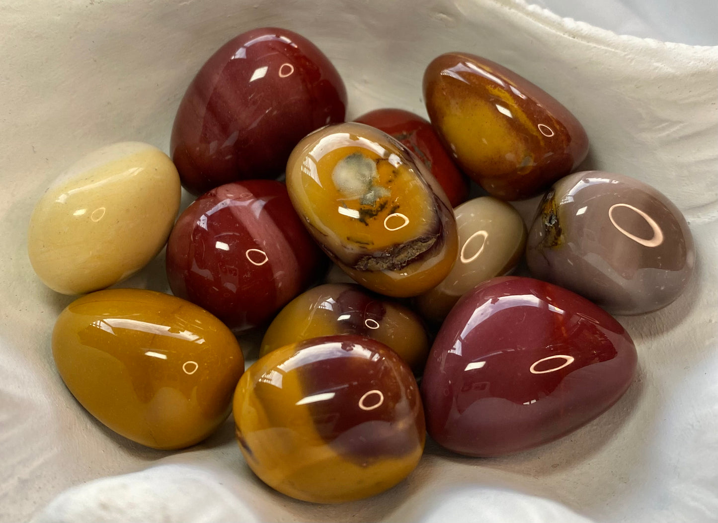 Mesmerising Mookaite tumble stones