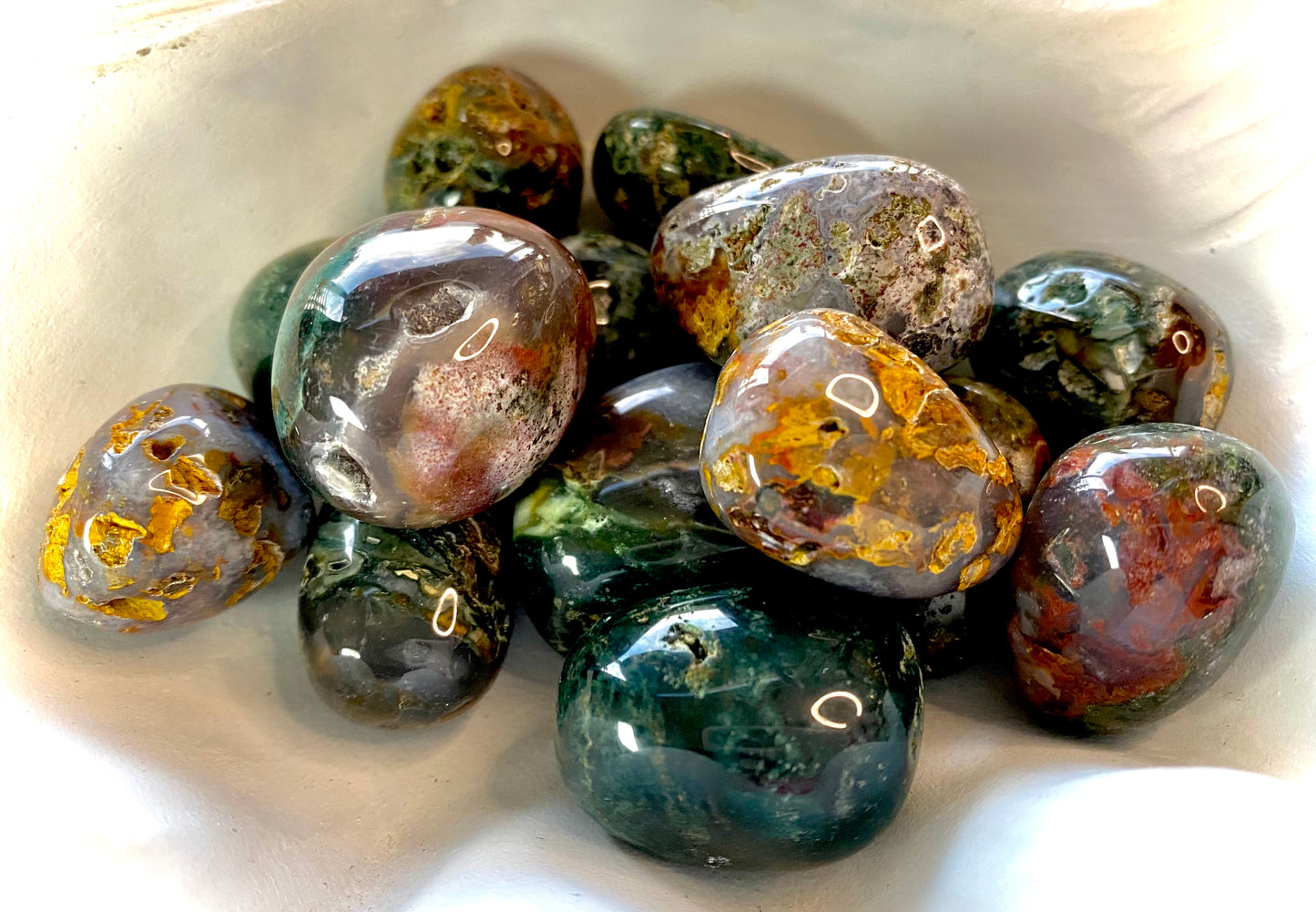 Uplifting Ocean Jasper tumble stones