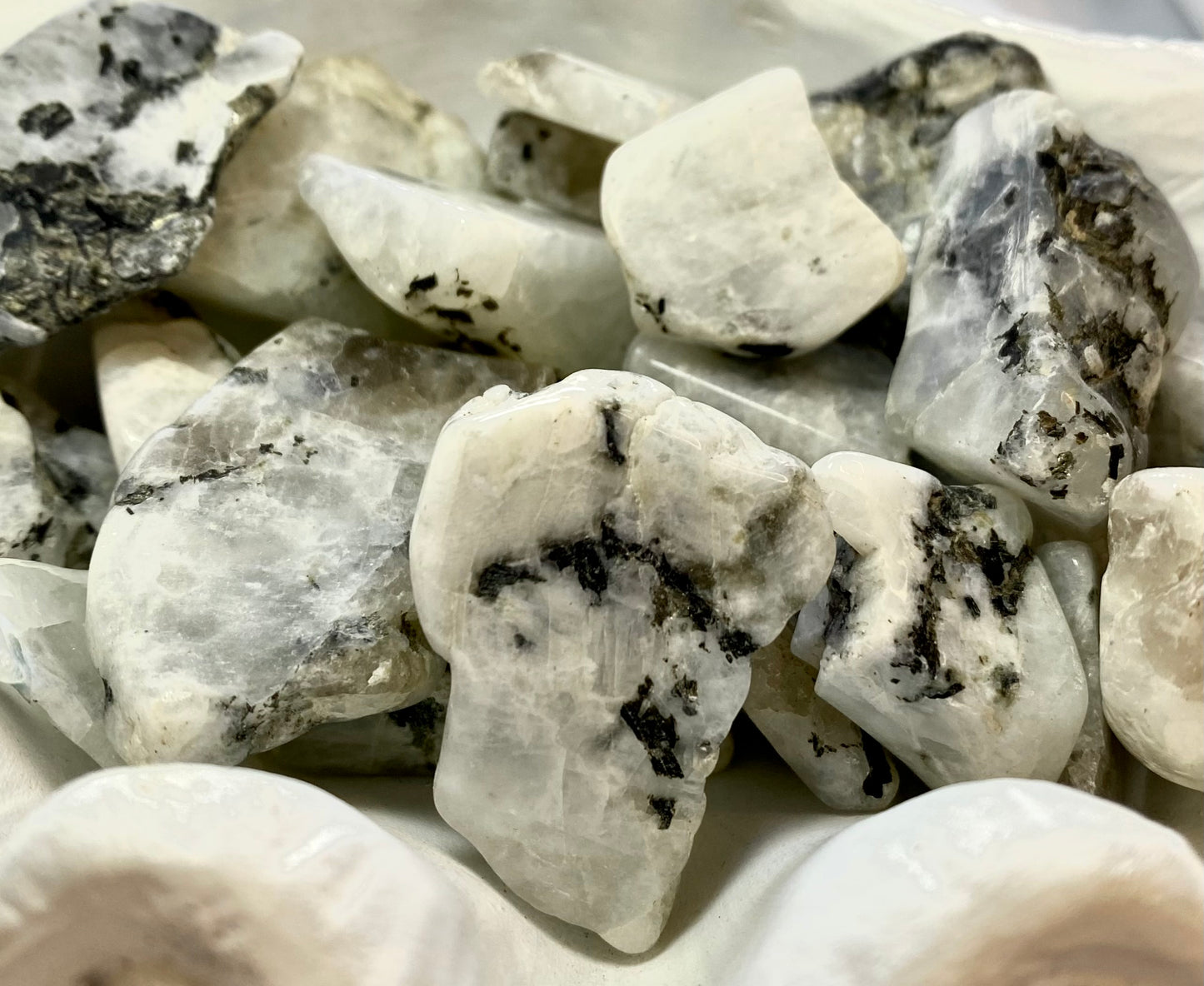 Magickal Moonstone rough cut stones