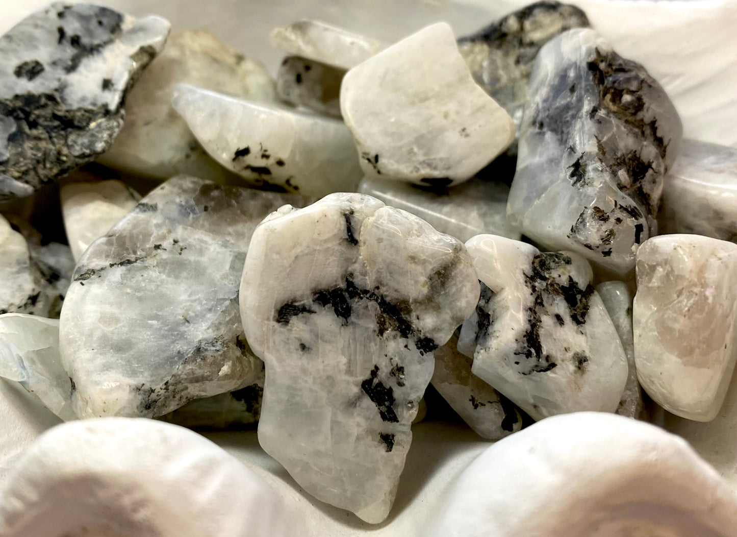 Magickal Moonstone rough cut stones