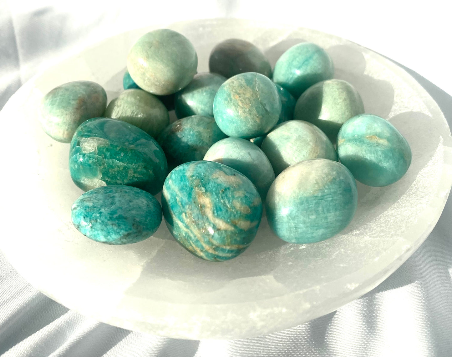 Lucky Amazonite Tumble Stones