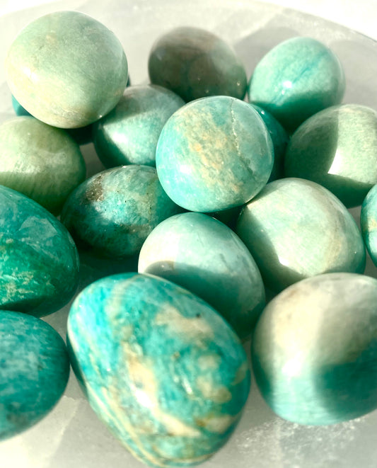 Lucky Amazonite Tumble Stones