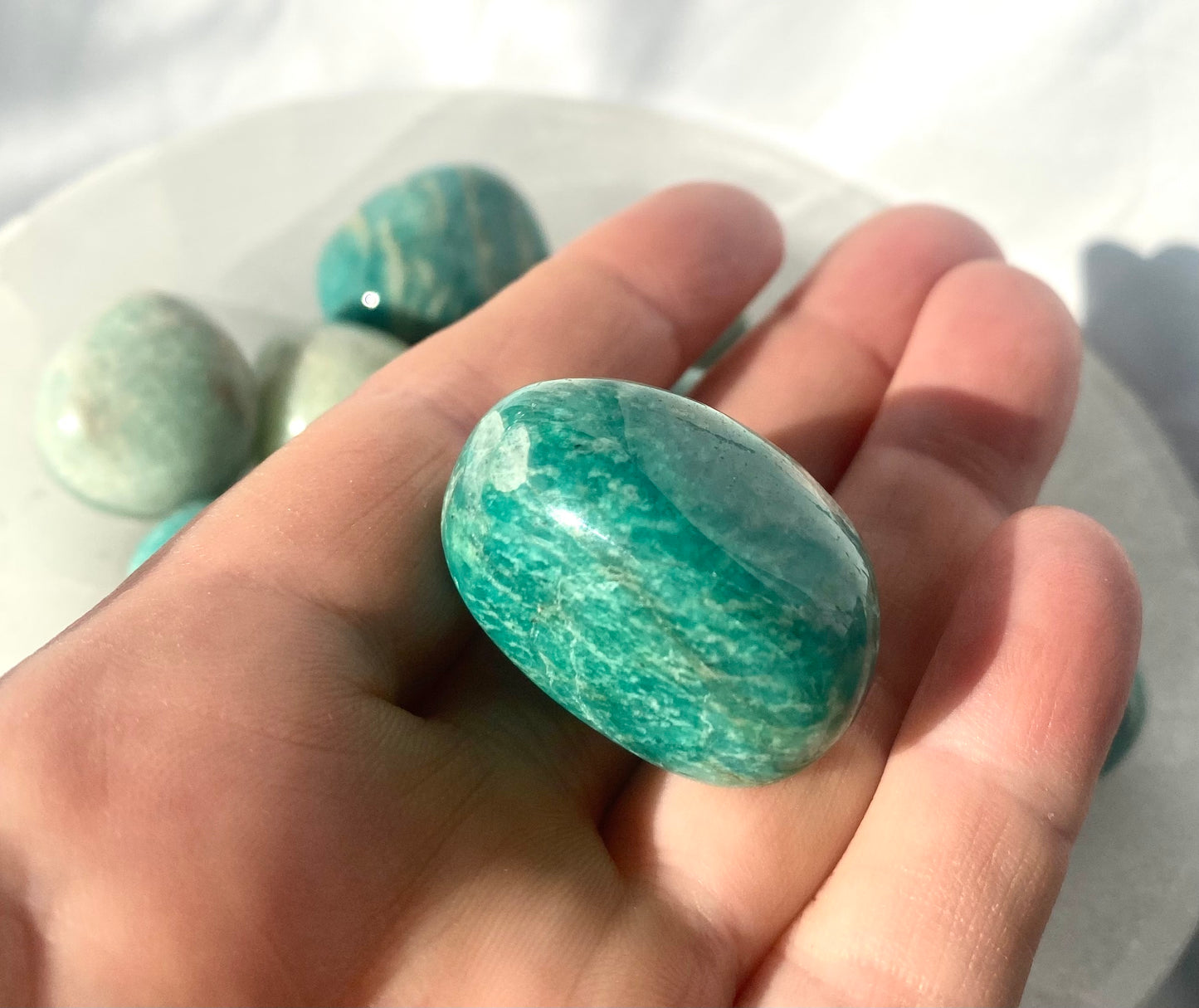 Lucky Amazonite Tumble Stones