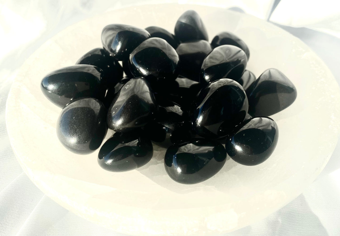 Protective Black Obsidian Tumble Stones