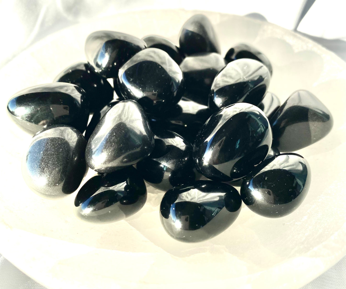 Protective Black Obsidian Tumble Stones