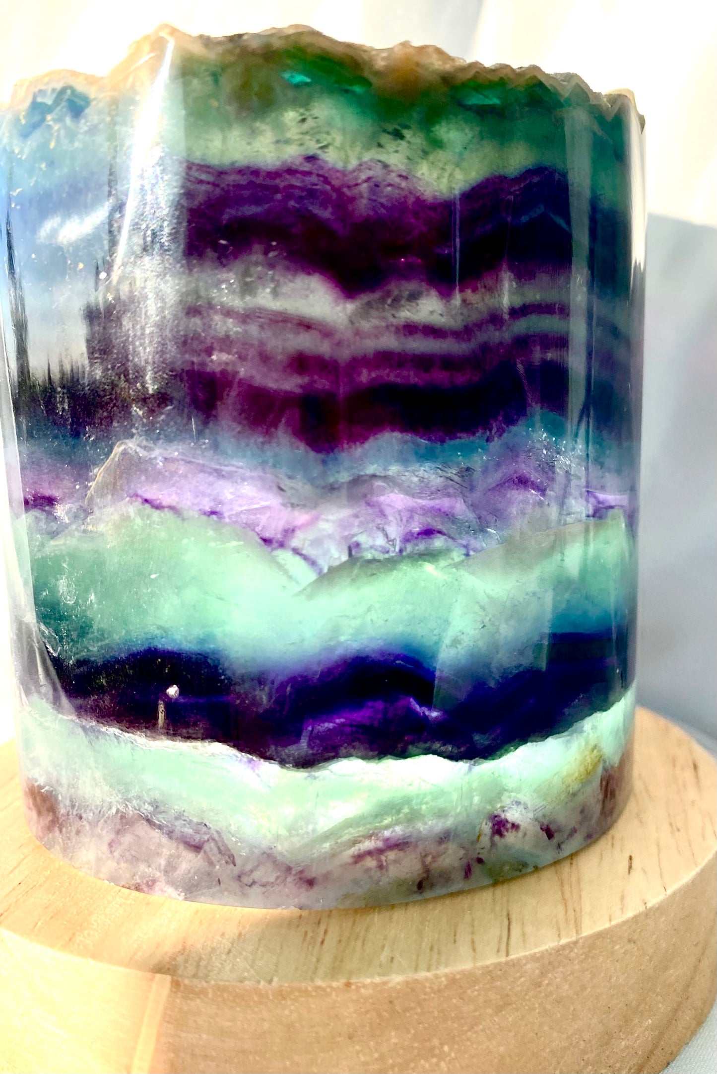 Rainbow Fluorite Lamp - LED Stand