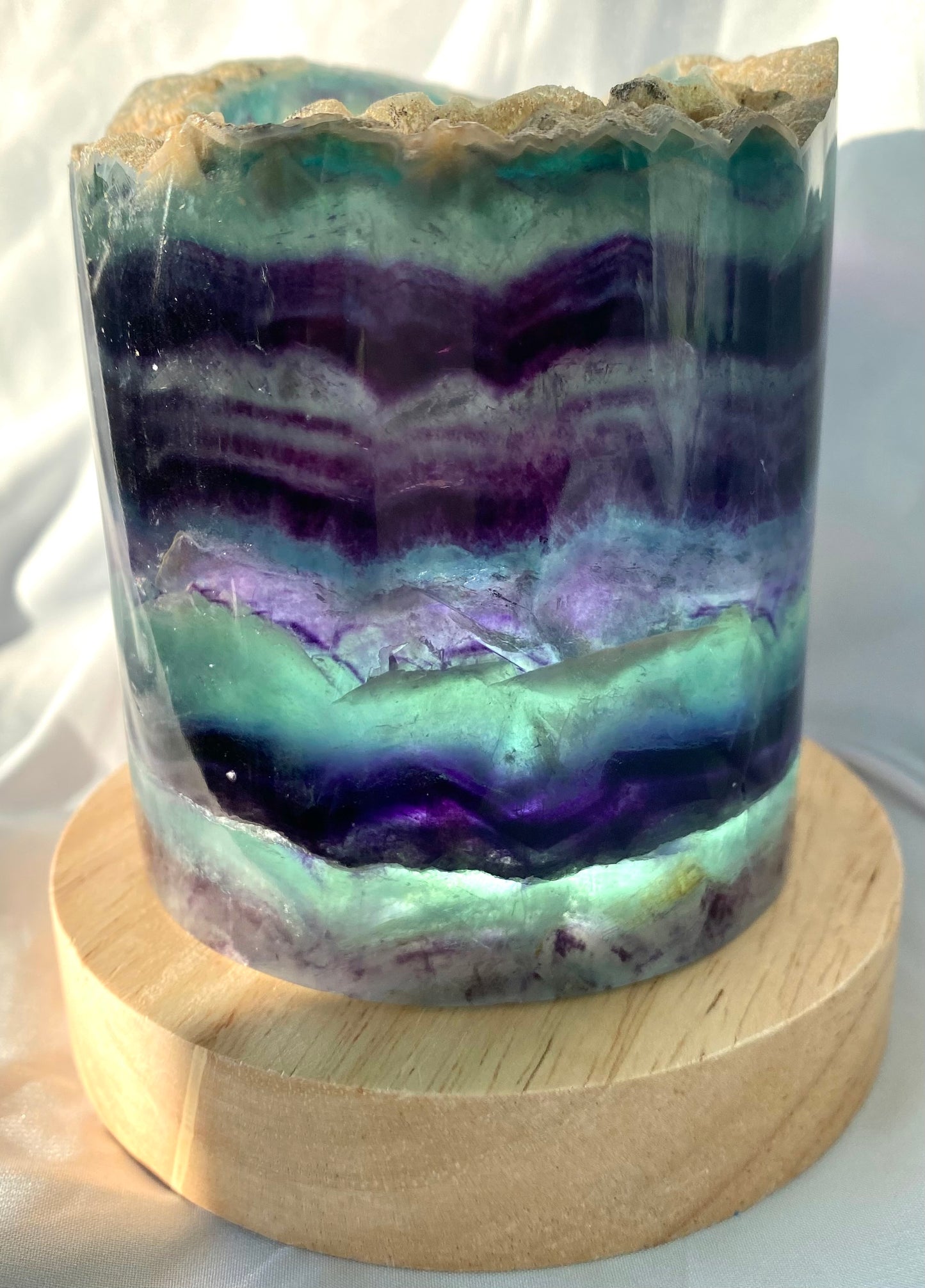 Rainbow Fluorite Lamp - LED Stand