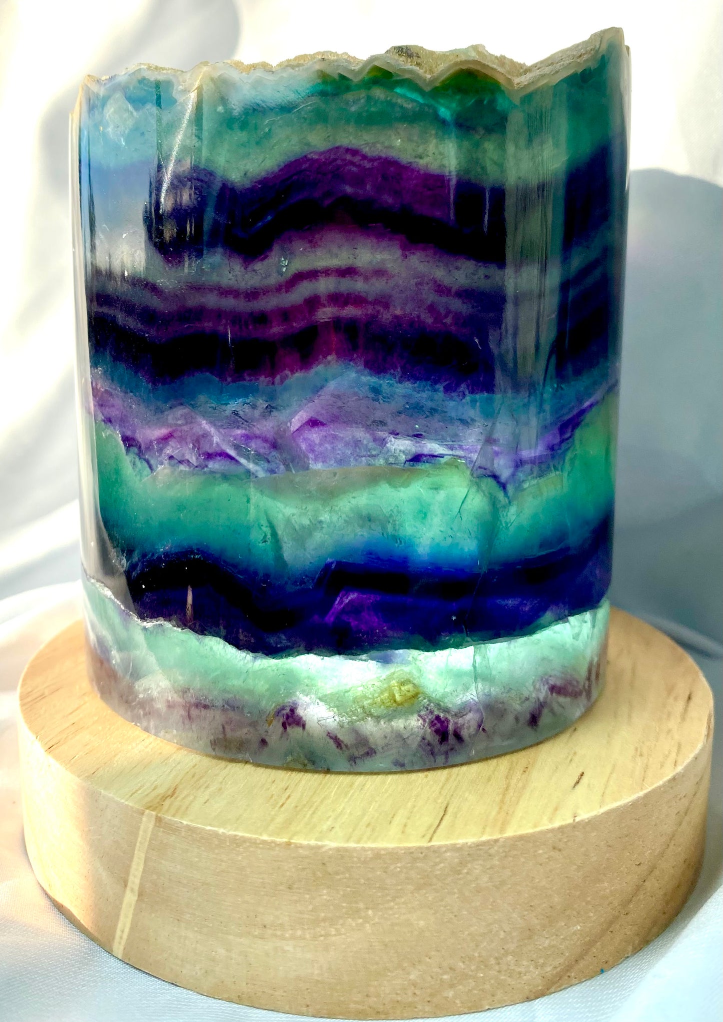 Rainbow Fluorite Lamp - LED Stand