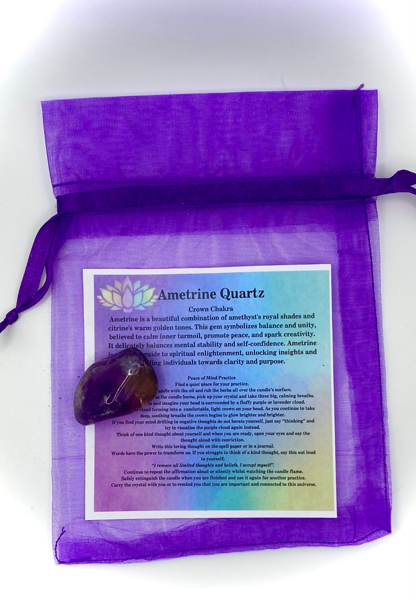 Crown Chakra Ametrine Quartz Spell Kit