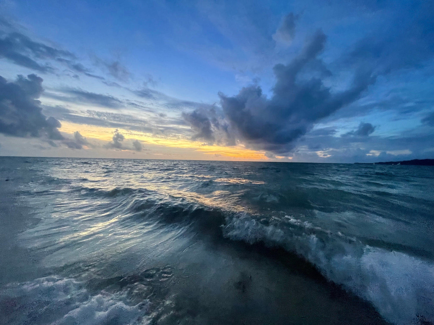 World's Colliding Fiji Beach Nature Print (with or without framing)