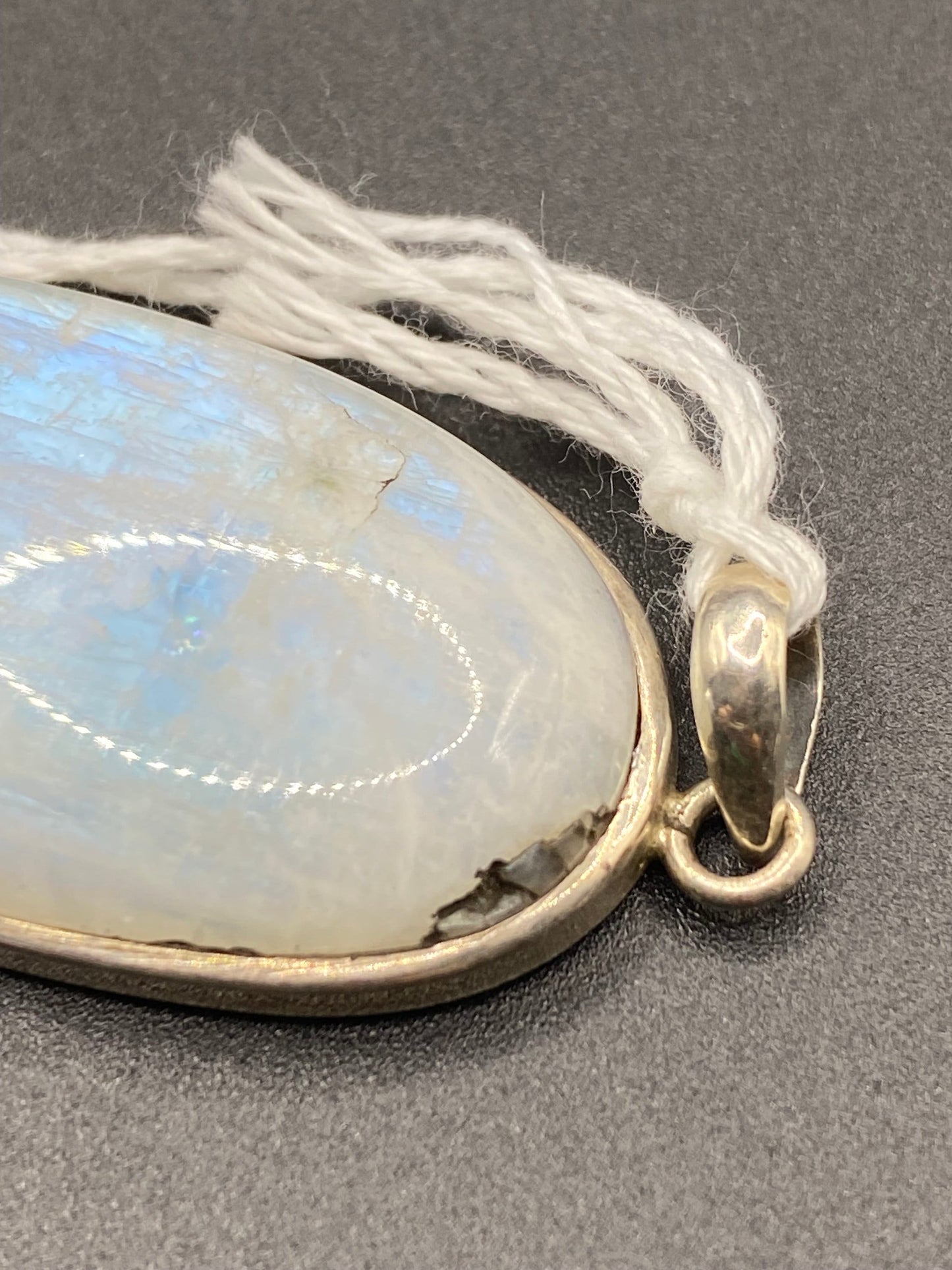 Gorgeous Moonstone Pendant with Sterling Silver setting