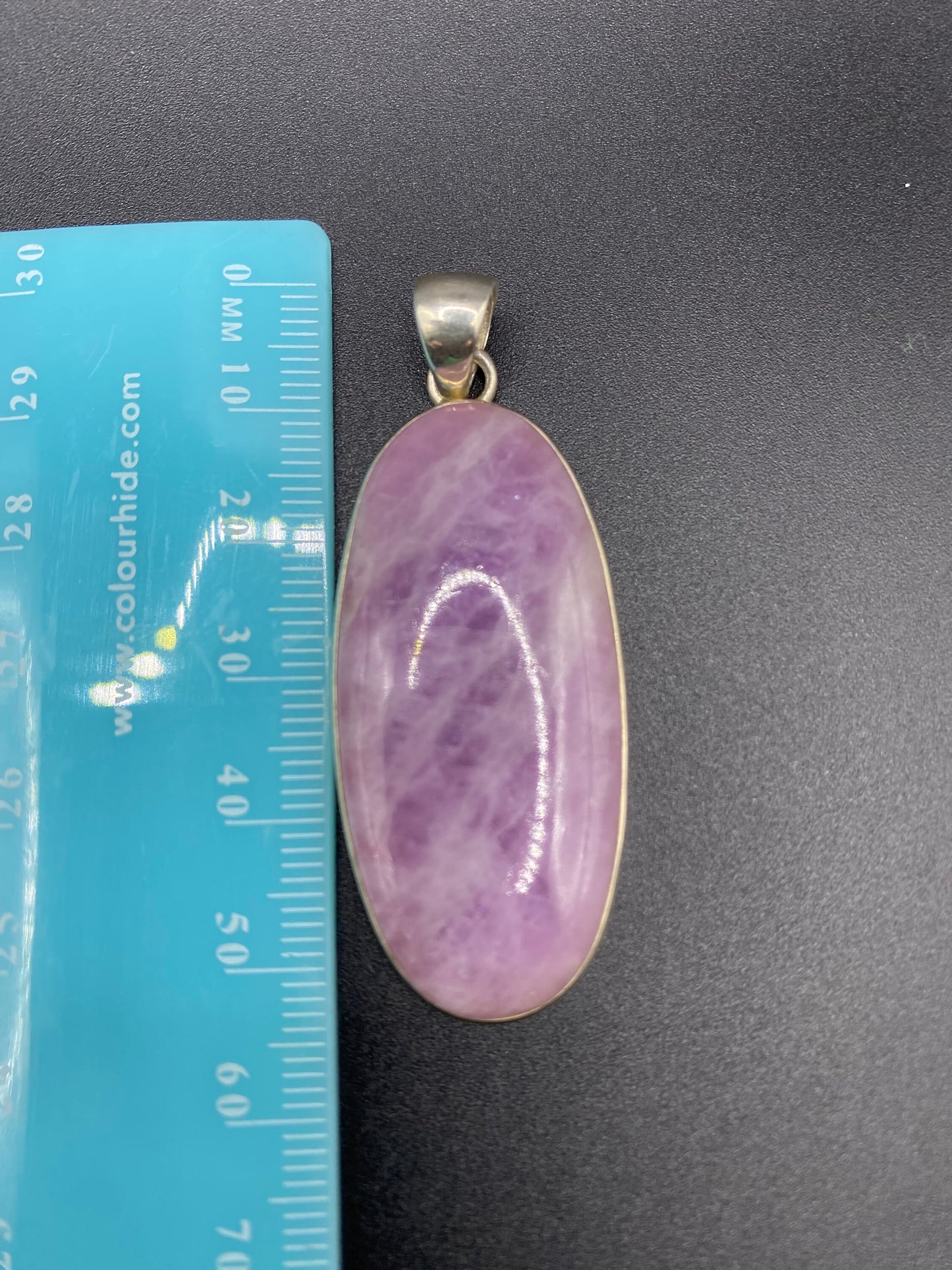 Gorgeous rose pink Kunzite Pendant with Sterling Silver setting