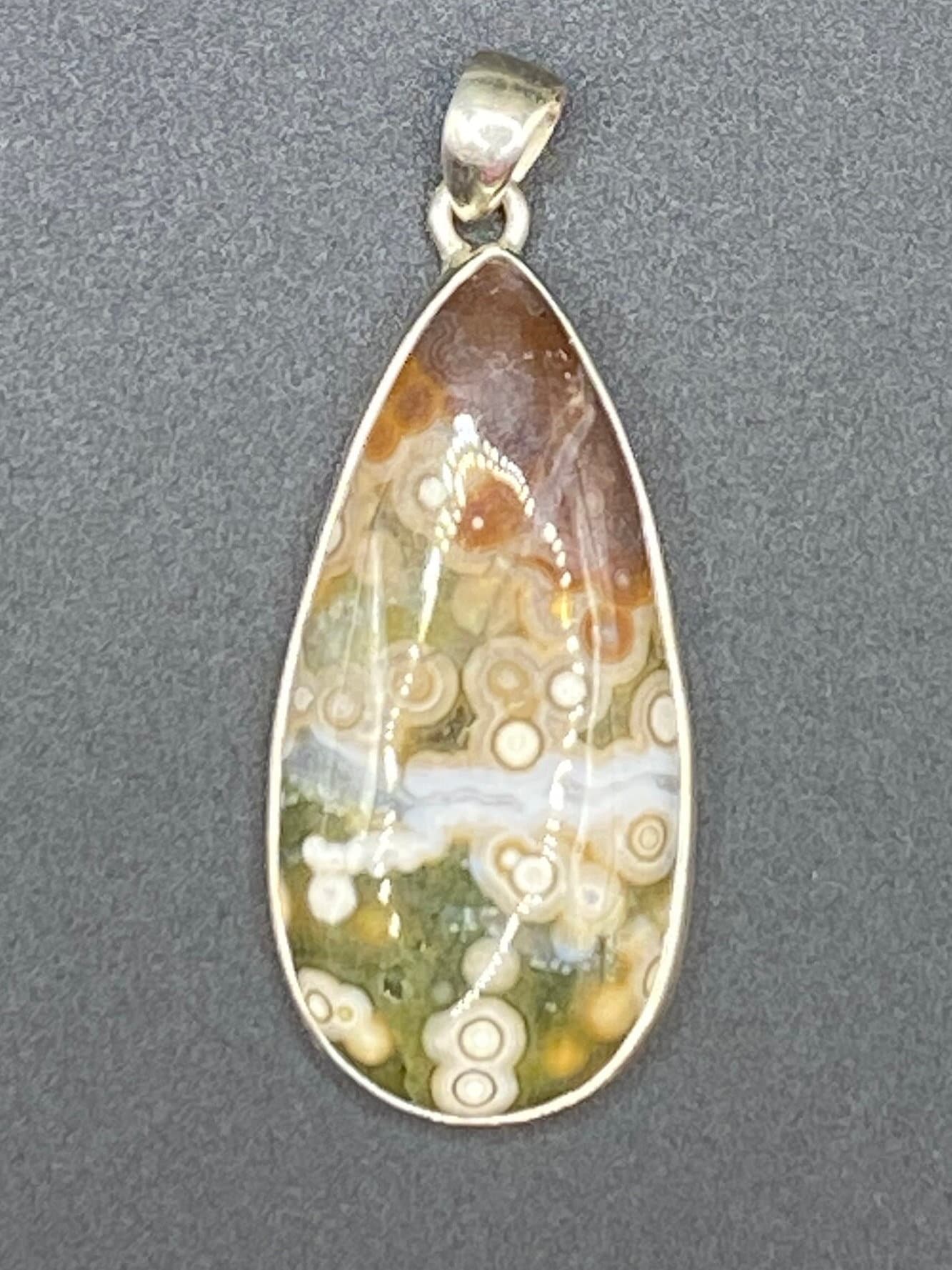 Gorgeous Ocean Jasper Pendant